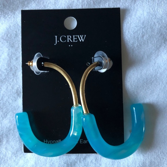 NWT j.crew turquoise earrings - Picture 3 of 3